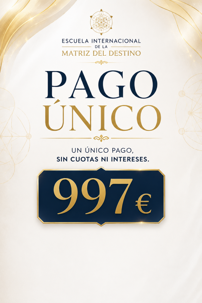 Pago único Escuela Internacional de la Matriz del Destino