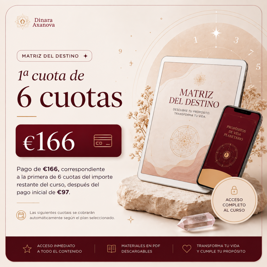 1ª cuota de 6 – €166