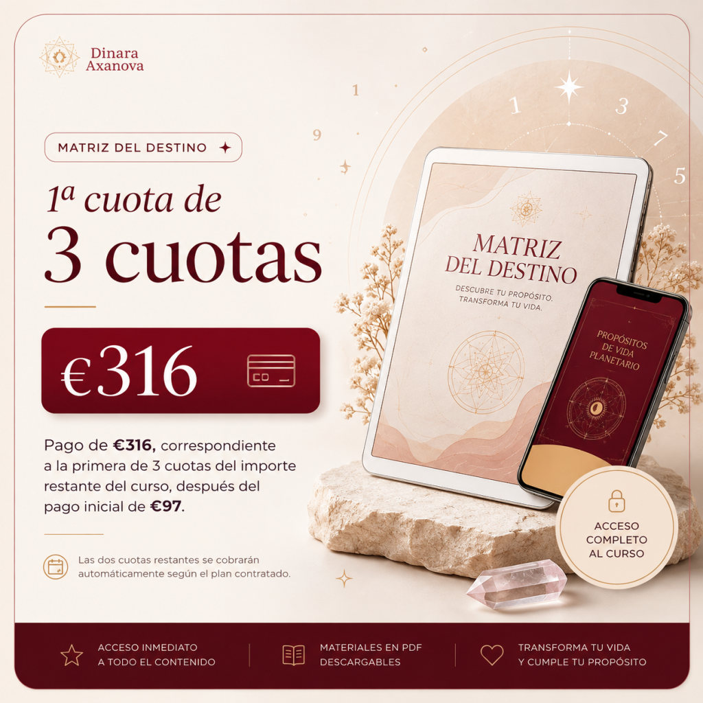 1ª cuota de 3 – €316